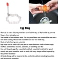 thumbnail image 2 of Zkca Egg Rings, Stainless Steel Food Grade Egg Shaper for Kitchen Cooking Breakfast Sandwich Burger(Plum bossom) A417, 2 of 7