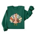 thumbnail image 4 of Inverlee Thanksgiving Sweatshirts Women Cute Turkey Pumpkin Print Sweatshirt Fall Long Sleeve Cotton Shirts Crewneck Dressy Casual Pullover Outfit, 4 of 7