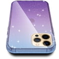 thumbnail image 3 of KIQ iPhone 13 Pro Case iPhone 14 Case iPhone 13 Case, Cell Phone Womens Case Cover Gradient Colorful TPU Glitter (Dark Blue/Purple), 3 of 6