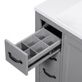 thumbnail image 7 of Grey Painted Finish Vanity - Six Drawers of Different Sizes - Bathroom Storage - Fit Various Items, 7 of 7