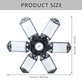 thumbnail image 3 of LOVEVER Tents Lantern Canopy Lights Lighting Out Door Energy-saving Ceiling Fan LED Garage Hanging Pvc Abs, 3 of 6