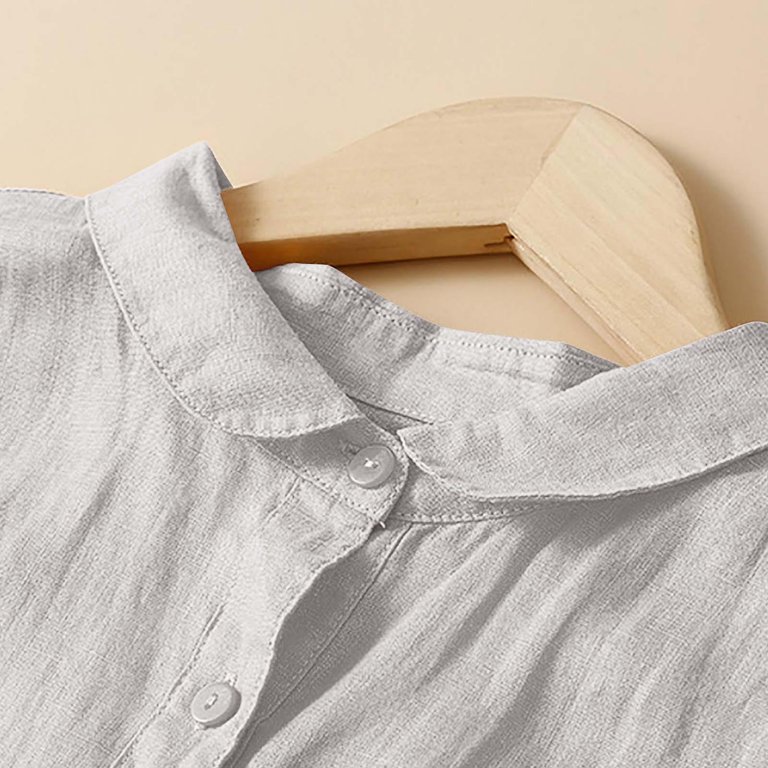 Sakmal Shirt Dresses for Women A Line Long Flowy White Dress Cap Sleeve  Cotton Linen Dresses for Women - Walmart.com