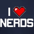 thumbnail image 3 of CafePress - I Heart Nerds Women's Classic T Shirt - Women's Traditional Fit Dark T-Shirt, 3 of 4