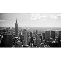 New York City Wall Art NYC Manhattan Skyline Picture Empire State Scene Wrapped Canvas Art For Bedroom Livingroom Decoration Print Ready to Hang