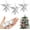 Silver, variant on ZOEZOE 3 Pcs Mini Christmas Tree Topper Small Star Christmas Treetop Ornaments for Mini Tree Holiday Decorative Star for Xmas Home Decor