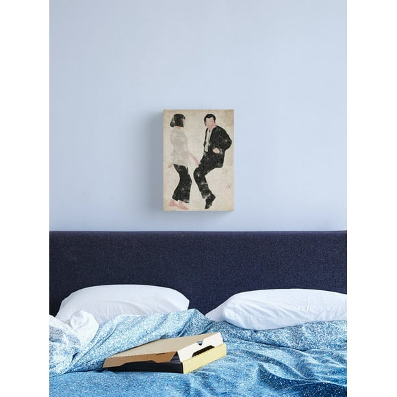Aaroca Pulp Fiction watercolour art print Canvas Print Canvas Posters