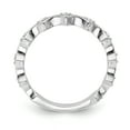 thumbnail image 2 of Araiya Fine Jewelry 10K White Gold Diamond Band Ring (1/10 cttw, I-J Color, I2-I3 Clarity) Size 7, 2 of 6
