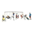thumbnail image 4 of XDP Recreation Deerfield Playground Swing Set, Super Disc, Slide, Glider, See-Saw, & Swing, 4 of 8