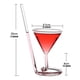 thumbnail image 4 of Spiral Cocktail Glass Revolving Martini Creative Long Tail Cocktail Straw Wine Glass For Bar, 4 of 4