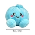 thumbnail image 4 of Giant Dumpling Pillow Cute Plush Stuffed Steamed Bun Pillow Home Decor Squishies Dumpling Stress Squeeze Ball Slow Rebound Plush Pillow Decompression Fidget Ball for Adults Anxiety Relief-Blue, 4 of 5