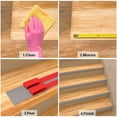 thumbnail image 5 of Stair Nosing Rubber Stair Edging, Non-Slip Self Adhesive Staircase Step Edge Protector, 3.3Ft Stair Edge Trim Peel and Stick Stair Nosing Vinyl Stair Nose for Outdoor & Indoor-Grey, 5 of 6