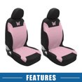 thumbnail image 7 of Unique Bargains 9Pcs Universal Washable Breathable Car Seat Covers Kit Pink, 7 of 7