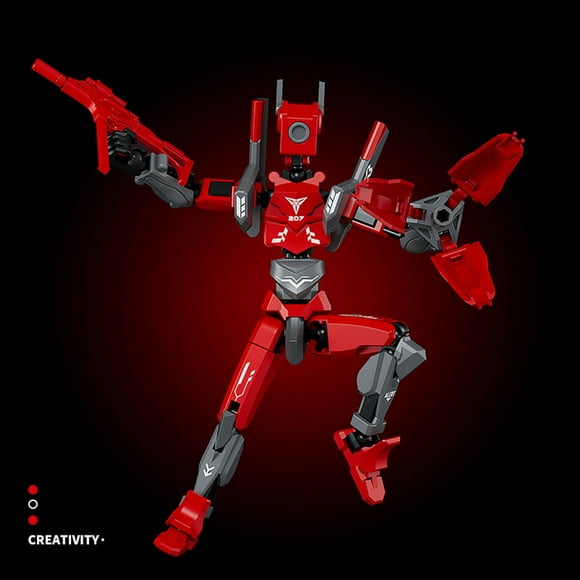 Fwttom Mech Doll Multi Joint Mobile Multi Gesture Diy Assembly Dummy Model Toy