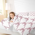 thumbnail image 4 of Feelyou Cute Bow-tie Full Size Comforter Sets, Watecolor Butterfly Knot Bedding Sets, 3pcs, 4 of 8