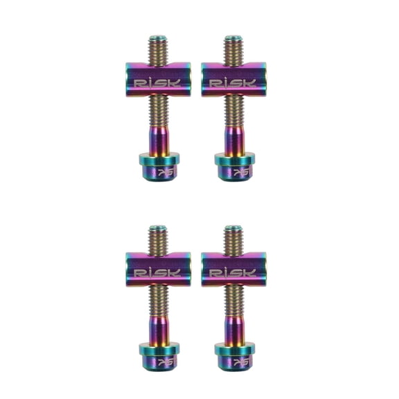 HOMEMAXS 2 Count Titanium Bolt Kit Seat Post Screw Bike Clamp