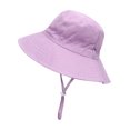 thumbnail image 1 of Sombrero para el sol para bebés, sombrero para niñas y niños pequeños, sombreros de protección solar para verano, gorra de protección solar para niños, color morado claro, 1 of 6