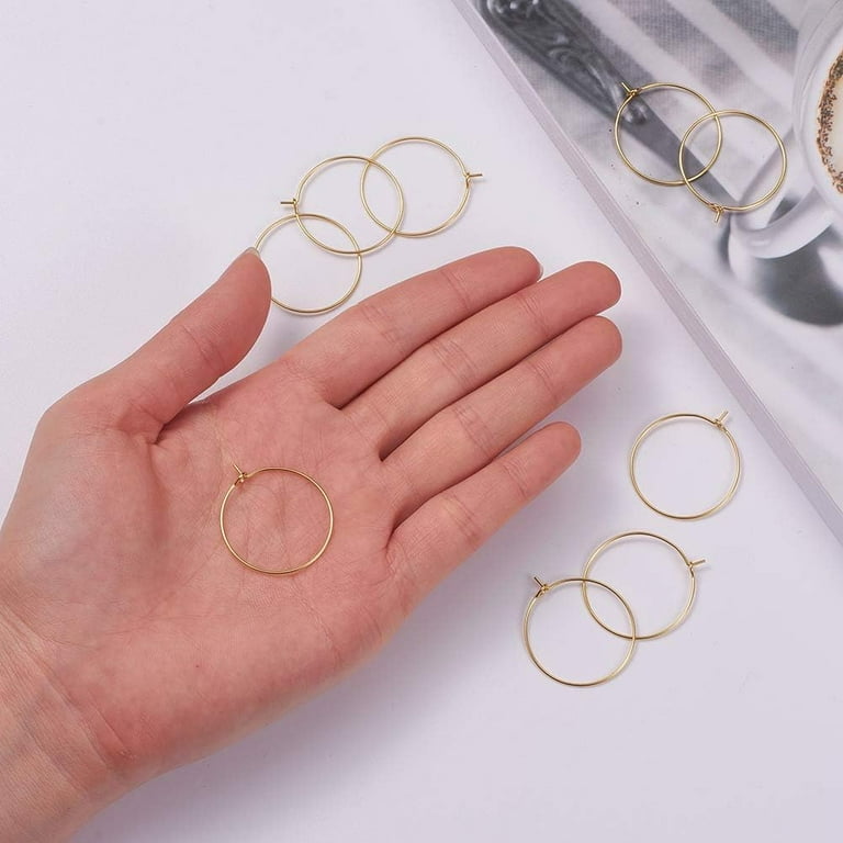 304 Stainless Steel Wine Glass Charms Rings, Hypo-allergenic 21