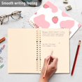 thumbnail image 5 of Haosy Pink Cow and Strawberry Notebooks 1-subject Journal 60 Sheets A5 College Ruled Paper Detachable Ring 8.3"x5.7", 5 of 8