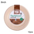 thumbnail image 2 of Zeus 8Pcs Disposable Fruit Cake Food Paper Dish Plate Bowl Barbecue Party Tableware, 2 of 7