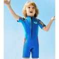thumbnail image 6 of Kids Wetsuit for Boys and Girls, Neoprene Thermal Swimsuit, UPF 50 Diving Suit, Snorkeling Surfing Protection Clothes Blue L, 6 of 10