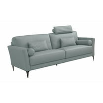 ACME Tussio Sofa w/5 Pillows, Watery Top Grain Leather
