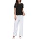 thumbnail image 2 of INSPIRAR CHIC Tops de Cuello de Tweed para Mujeres 2026 Blusa Elegante de Manga Corta de Verano XS Negra, 2 of 6