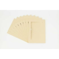 Tan Acid Free 8x10 Picture Frame Mats with White Core Bevel Cut for 6x8 Pictures - Fits 8x10 Frame