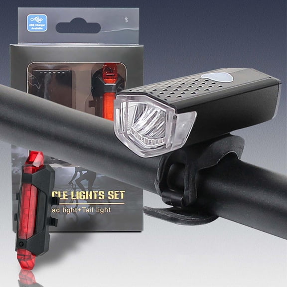 Bike Lights Front and Back, 1200 Lumens Bicycle Light for Night Riding, Rechargeable USB-C Strong Brightness Bike Headlight with Tail Light with 4 5 Light Modes for Cyclists and Commuters