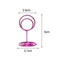 thumbnail image 3 of LCXmlly Élégant Support de Numéro de Table Ensemble de 20 Porte-Numéros de Table en Forme de Cœur Rond Clips de Menu pour Mariages, 3 of 8