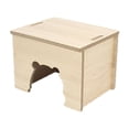 thumbnail image 3 of Casa de Madera para Hámster, Suministros de Paisajismo para Hábitat, Escondite para Mascotas, Cabaña de Juego, Escondite para Hámster, Lemmings, Hámst 15cmx11cmx11cm, 3 of 8