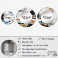 thumbnail image 4 of Designart "Boho Magic Discovery III" Abstract Round Mirror Set Of 3 - Bohemian Gold Hallway Round Mirror Wall Decor Set, 4 of 5