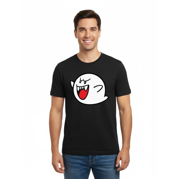Nintendo, Men's & Big Men's Halloween Graphic Tee, Boo, Sizes XS-3XL