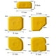 thumbnail image 2 of My Plast - Espátula para juntas profesional para juntas de silicona, juntas de silicona y juntas acrílicas, espátula para juntas perfectas, juego de 5, 1 x 5 piezas, amarillo, 2 of 5