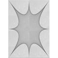 thumbnail image 1 of Ahgly Company Indoor Rectangle Patterned Off-White Novelty Area Rugs, 2' x 4', 1 of 6