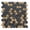 Black & Gold, variant on The Tile Life Eterna Hex 4" x 4" Hexagon Shabby Green Glass Mosaic Tile Sample 1 Piece