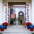thumbnail image 3 of Independence Day Pattern Polyester Couplets Lightweight Durable Home Decor Festival Party Door Sign, 3 of 6