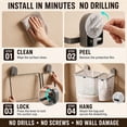 thumbnail image 2 of Riousery Laundry Hamper with 4 Removable Laundry Bags, Collapsible Large and Small Baskets, No-Drill Suction Cup Mount, Space-Saving Clothes Sorter, 2 of 7