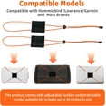 thumbnail image 3 of Adjustable Fishing Graph Cover Straps - Fish Finder Bungee Straps to Secure Cover During Travel, Fit up to 18 in Screens, 3 of 7