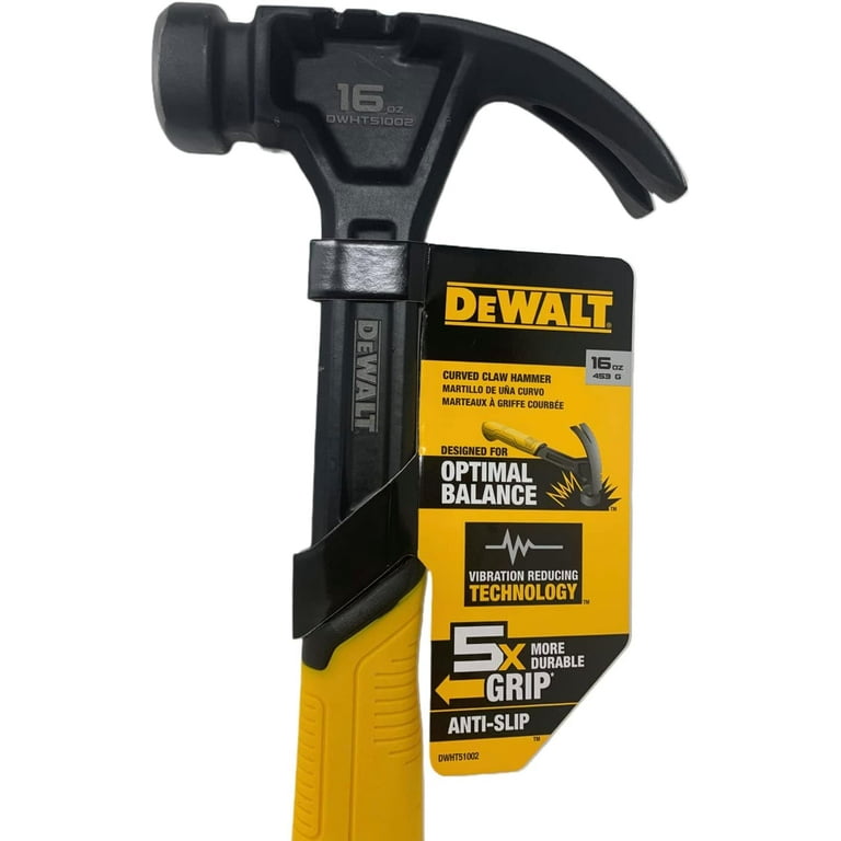 DEWALT 16 oz. Smooth Face Curve Claw Hammer 11 3 4