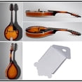 thumbnail image 3 of Cordal de guitarra mandolina de 8 cuerdas con revestimiento triangular, con tapa y tornillos, repuesto para mandolina, patrón de flor B-43, 3 of 7