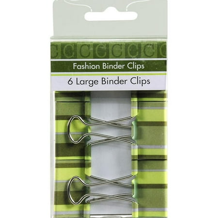 Large Binder Clips, Green