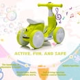 thumbnail image 6 of 6V Electric Baby Balance Bike with Bubble Machine,4 in 1 Toddler Balance Bike w/Remote Control for 1 Year Old Boys Girls Kids Ride on Toys w/Powered Motor,LED Lights (Cyan), 6 of 7