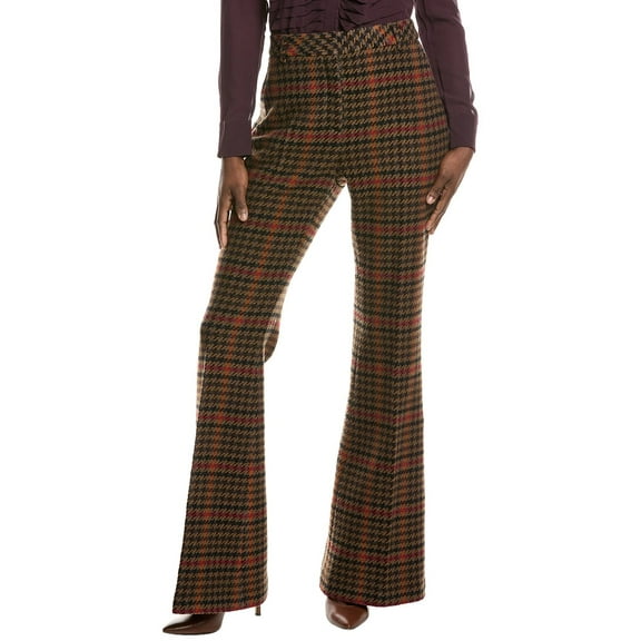 Akris womens  Fares Wool Pant, 16, Brown