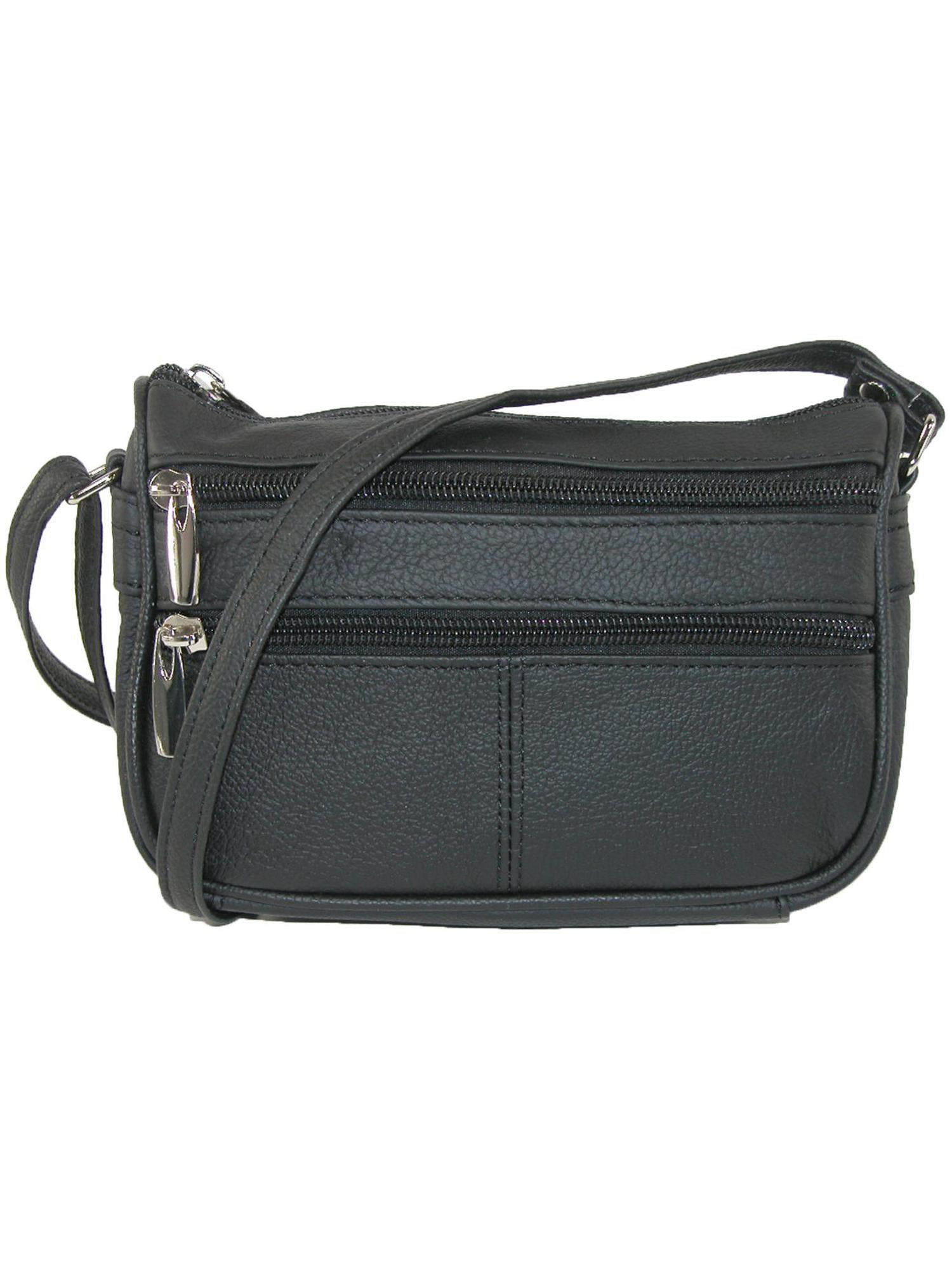 Unisex Cross Body Over Shoulder Large Holliday Travel Side Bag Black Adjustable 