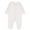White, variant on Baby Girl Romper Solid Long Sleeve Spring Summer Jumpsuit for Baby Newborn Breathable Soft Romper with Snap Closure Easy to Wear Newborn Onesies Boy White 6 Months-9 Months