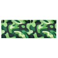 thumbnail image 6 of Yayeee Kitchen Valance Rod Pocket 54" x 18" Living Room Window Curtain, Green Camouflage Pattern, 6 of 6