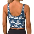 thumbnail image 2 of Yiaed Snow Penguin Print Ladies Waistcoat Women Sports Vest Vest Sports Women Sports Top Yoga Vest for women-XX-Large, 2 of 8