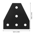 thumbnail image 2 of GOOHOCHY Black Aluminum Angle Connector Plates for 3D Printer Frame Reinforcement and Easy to, 2 of 8