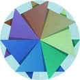 thumbnail image 1 of Ahgly Company Tapis Rond Lavable en Machine Intérieur Transitionnel Bleu Acier, 4 Pieds Rond, 1 of 7