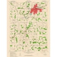 thumbnail image 2 of USGS 15x18 Black Ornate Wood Framed with Double Matting Museum Art Print Titled - Galion Ohio Quad - USGS 1960, 2 of 4